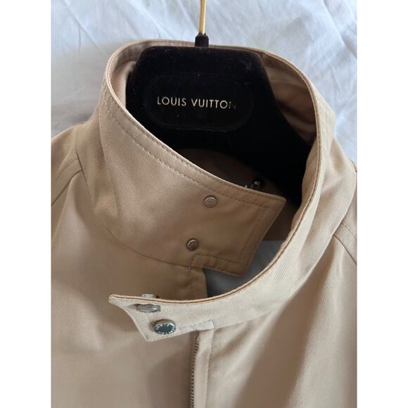 $3100 Louis Vuitton Beige Tan Harrington Bomber Jacket Men Size 50 - Picture 4 of 12